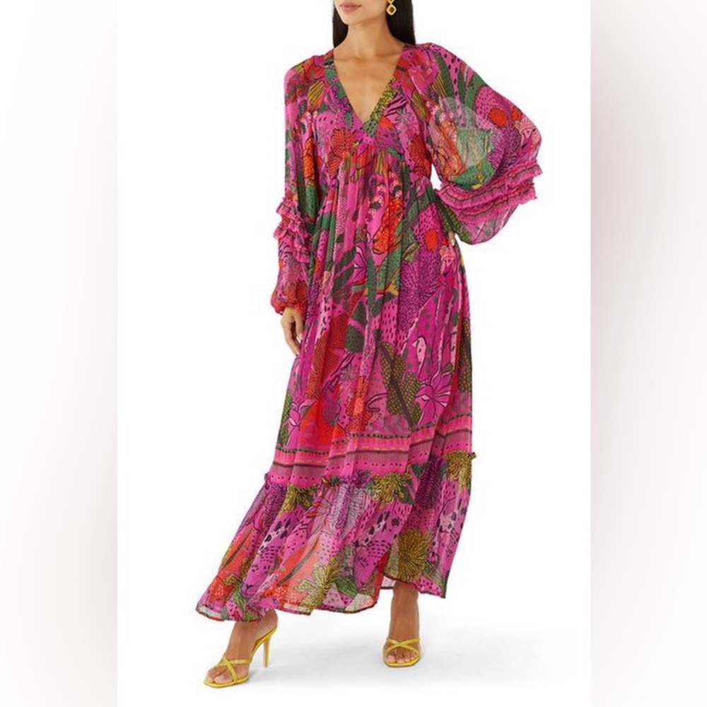Farm Rio Cool Leopards Maxi Dress